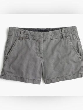 J. Crew Gray Chino 4" Shorts